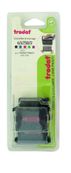 Trodat - 3 Encriers bicolores 6/4750 recharges pour tampon Printy 4755 - bleu/rouge