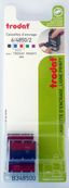 Trodat - 3 Encriers bicolores 6/4850 recharges pour tampon Printy 4850 - bleu/rouge
