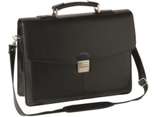 Oberthur Vancouver - Cartable rigide 2 compartiments - noir
