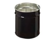 Pierre Henry - Corbeille à papier 12L - métal - noir