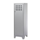 Casier de bureau avec pieds - 133 x 40 x 40 cm - aluminium