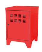 Casier de bureau avec pieds - 57,5 x 40 x 40 cm - rouge