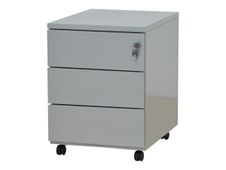 Caisson mobile - 3 tiroirs - gris - 56,7 x 54,1 x 41,8 cm