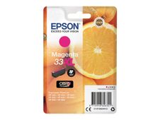 Epson 33XL - 8.9 ml - XL - magenta - original - blíster - cartucho de tinta - para Expression Home XP-635, 830; Expression Premium XP-530, 540, 630, 635, 640, 645, 830, 900