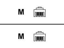 MCL Samar - câble spécial ADSL connecteurs RJ11 6/4 mâle / mâle - 5 m