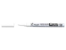 Pilot Super Color - Marqueur permanent - pointe fine - blanc