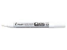Pilot Super Color - Marqueur permanent - pointe moyenne - blanc