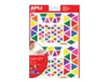 Apli - 720 gommettes triangles - coloris assortis