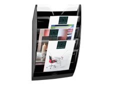 CEP ReCeption - Présentoir mural 5 compartiments - noir/cristal