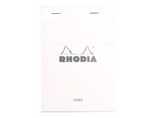 Rhodia Basics - Bloc notes N°13 - 10 x 15 cm - 160 pages - petits carreaux - 80g - blanc