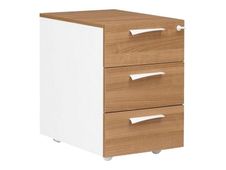Caisson mobile XENON - Profondeur 60 cm - 3 tiroirs - Merisier italien