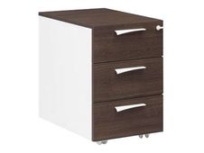 Caisson mobile XENON - Profondeur 60 cm - 3 tiroirs - Chêne royal