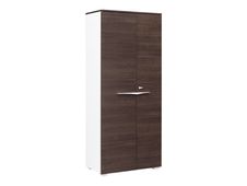 Armoire haute XENON - L80 x H188 x P45 - 2 portes - Chêne royal