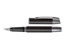 Online Campus - Stylo plume - encre bleue - 0.5 mm - corps noir