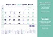 Brepols - Calendrier tapis de souris - 23 x 18 cm