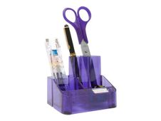 Rapesco - Pot à crayons violet transparent