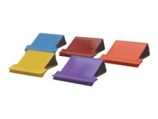Rapesco - Boîte de 50 Clips - couleurs assorties - capacité de 40 feuilles