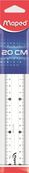 Maped Essentials 146 - Règle plate - 20 cm - plastique translucide