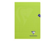 Clairefontaine Mimesys - Cahier polypro A4 (21x29,7 cm) - 96 pages - grands carreaux (Seyes) - vert