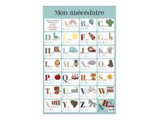 Bouchut - Poster Affiche double face Abécédaire - 52 x 76 cm