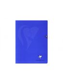 Clairefontaine Mimesys - Cahier polypro 17 x 22 cm - 96 pages - petits carreaux (5x5 mm) - bleu
