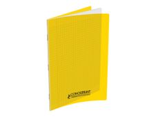 Conquérant Classique - Cahier polypro A4 (21x29,7cm) - 48 pages - grands carreaux (Seyes) - jaune
