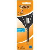 BIC 4 Couleurs - 2 Recharges pour stylo à bille - noir - 1 mm