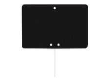 Bequet - 10 Étiquettes ardoise noires avec pique inox - 15 x 10 cm