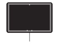 Bequet Adoisine - 10 Étiquettes noires sans roulettes - 10,5 x 7 cm