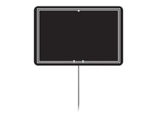 Bequet Adoisine - 10 Étiquettes noires sans roulettes - 12 x 8 cm