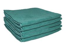 De Witte Tricot Soft - 5 chiffons microfibres 40 x 40 cm - vert