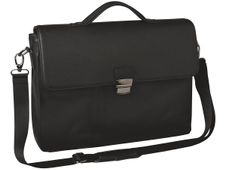 Oberthur Oregon - Cartable rigide 2 compartiments - pour ordinateur portable 15,6" - noir