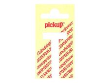 Pickup - Étiquette autocollante - 90 mm - Lettre T - blanc mat