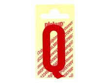 Pickup - Étiquette autocollante - 90 mm - Lettre Q - rouge brillant