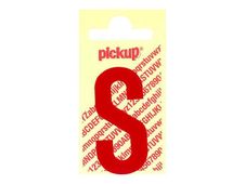 Pickup - Étiquette autocollante - 90 mm - Lettre S - rouge brillant