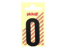 Pickup - Étiquette autocollante - 150 mm - Chiffre 0 - noir mat