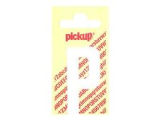 Pickup - Étiquette autocollante - 150 mm - Lettre P - blanc mat
