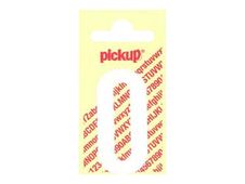 Pickup - Étiquette autocollante - 150 mm - Chiffre 0 - blanc mat