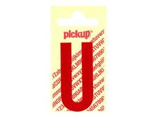 Pickup - Étiquette autocollante - 150 mm - Lettre U - rouge brillant