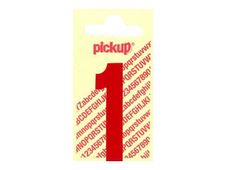 Pickup - Étiquette autocollante - 150 mm - Chiffre 1 - rouge brillant