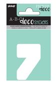 Pickup Déco Anna - Étiquette autocollante 60 mm - Chiffre 7 - blanc