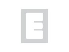 Pickup Déco Anna - Étiquette autocollante 60 mm - Lettre E - blanc