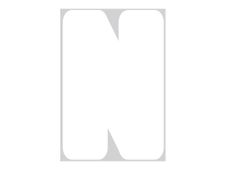 Pickup Déco Anna - Étiquette autocollante 60 mm - Lettre N - blanc