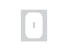 Pickup Déco Anna - Étiquette autocollante 60 mm - Lettre O - blanc