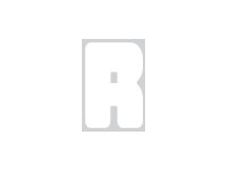 Pickup Déco Anna - Étiquette autocollante 60 mm - Lettre R - blanc