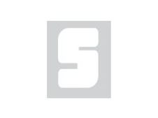 Pickup Déco Anna - Étiquette autocollante 60 mm - Lettre S - blanc