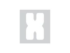 Pickup Déco Anna - Étiquette autocollante 60 mm - Lettre X - blanc