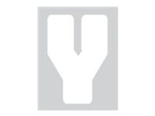 Pickup Déco Anna - Étiquette autocollante 60 mm - Lettre Y - blanc