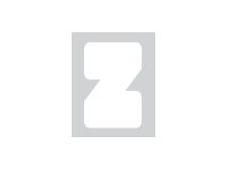 Pickup Déco Anna - Étiquette autocollante 60 mm - Lettre Z - blanc