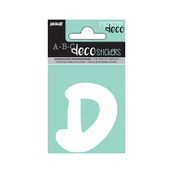 Pickup Déco Emma - Étiquette autocollante 70 mm - Lettre D - blanc